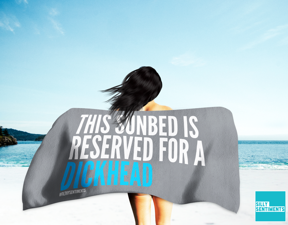 Reserved For A Dickhead Beach Towel #1 image